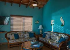 Bahama Dreamin 1bd 1ba Oceanfront Vila Includes Vehicle !! , Ac, Gas Grill - Deadman's Cay - Living room