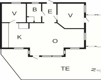 4 star holiday home in Ronneby - Ronneby - Floorplan
