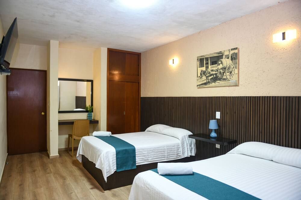 Hotel Uxulkah - קמפצ'ה - חדר שינה