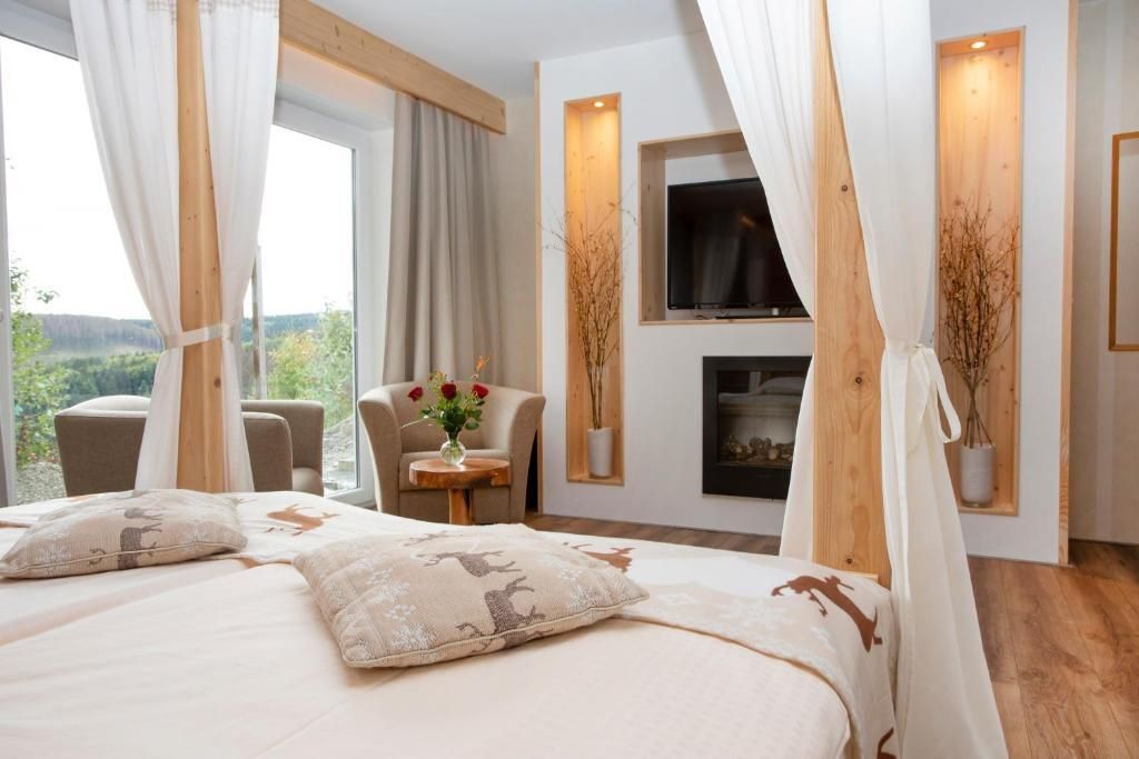 Landhotel Fernsicht - ווינטרברג - חדר שינה