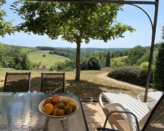 cottage with heated pool for 5 people, covered terrace, free wifi - Pays-de-Belvès - Patio