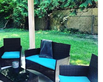 Spacious and modern 2 bedroom 2 bathroom cottage with private yard. - Halfmoon Bay - Patio