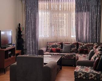 Ayat area located and Fully furnished ground floor 1 bedroom condo - Addis Ababa - Living room