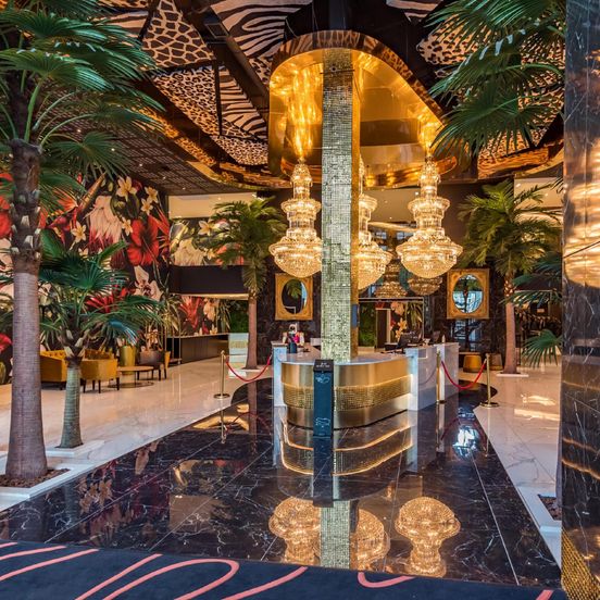 Lobby view of Hotel Sky, Sandton