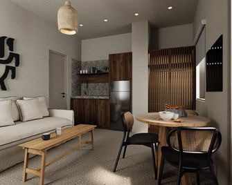 Endearing Skyros Suite | Ocean Suite | 1 Bedroom | Private Pool - Skýros - Wohnzimmer