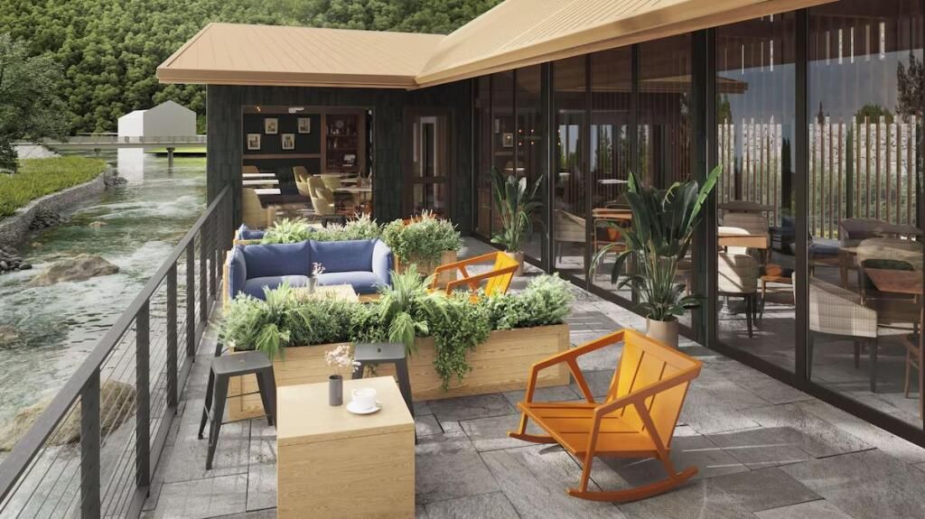 Historic Rocky Waters Inn, A Small Luxury Hotel - גאטלינברג - פטיו