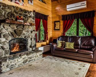 Cozy Cabin in Carpathian Mountains - Borlova - Living room