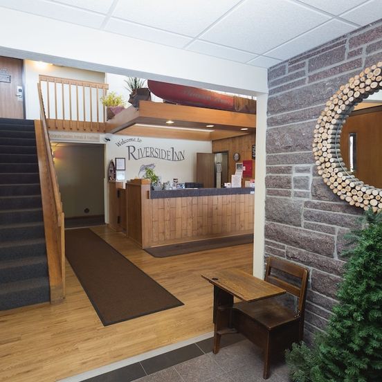 Lobby view of Riverside Inn
