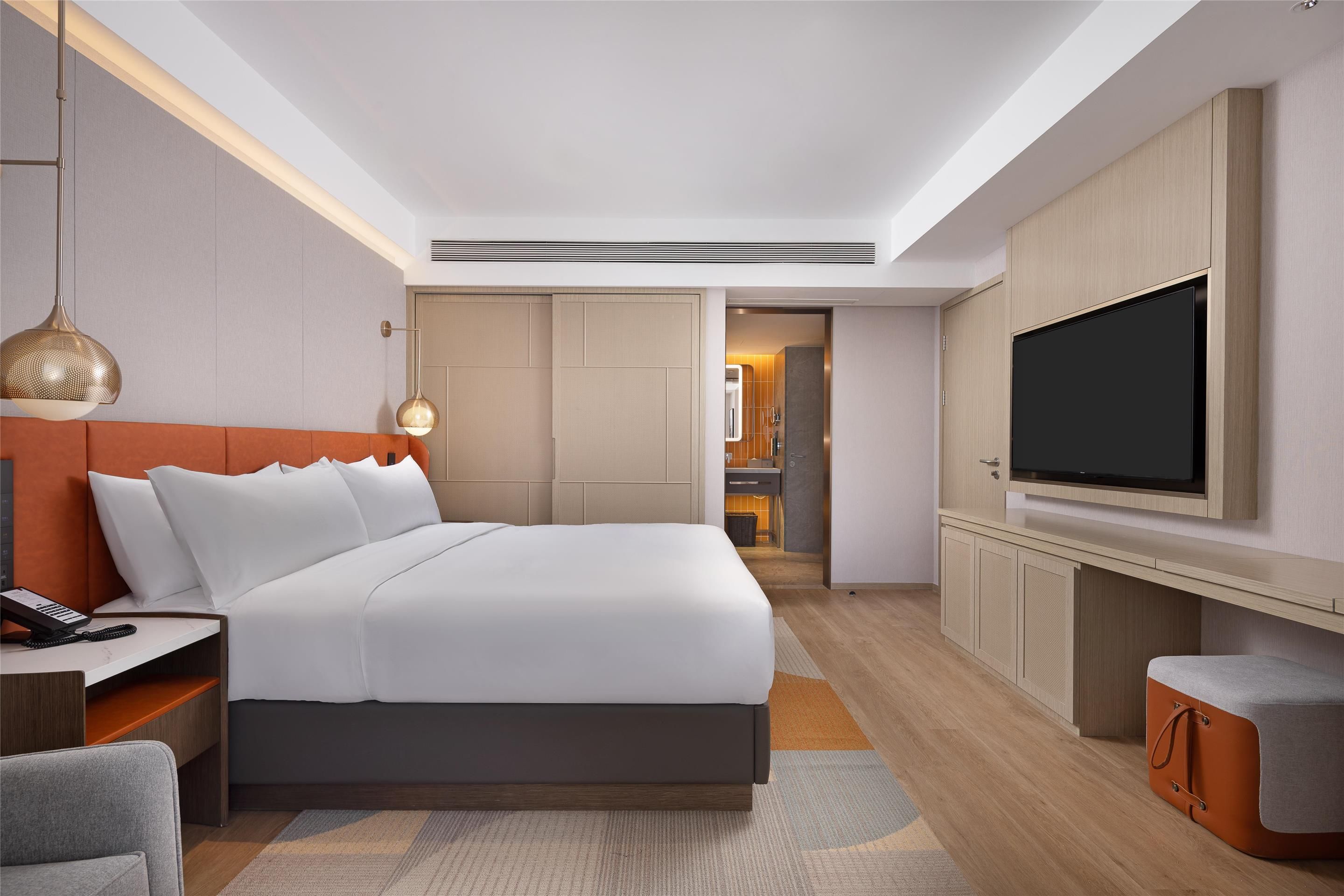 Home2 Het Jokhang Temple Hailiang Square - هوهيهوت - غرفة نوم