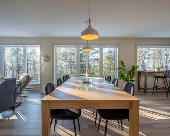 Panoramic view - Spa - Chalet du Cap - Saint-Côme - Salle à manger