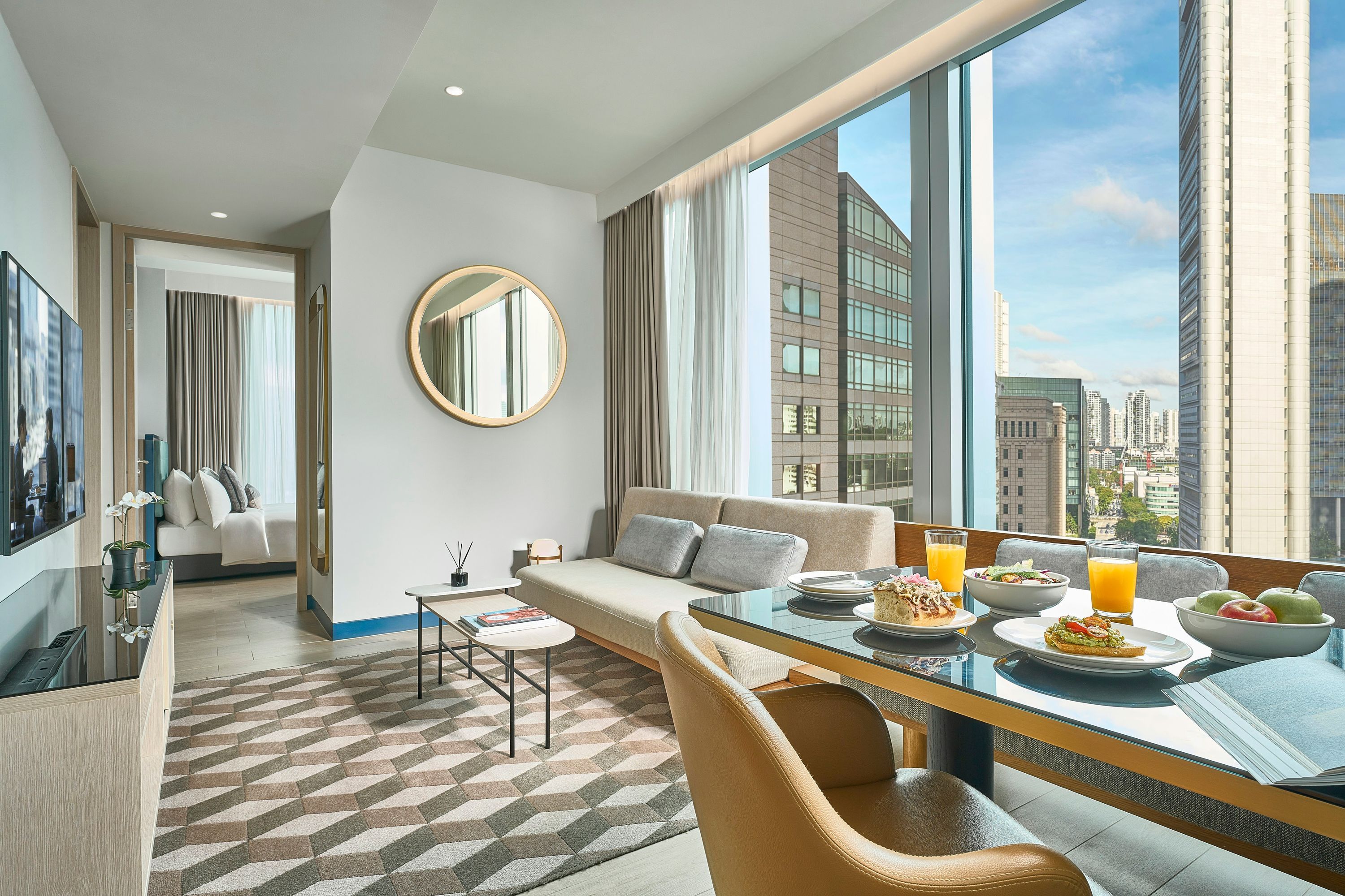 Oakwood Premier Raffles Place Singapore - Singapur - Sala de estar