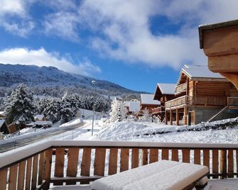 authentic Scandinavian log cabin - Le Dévoluy - Balcon