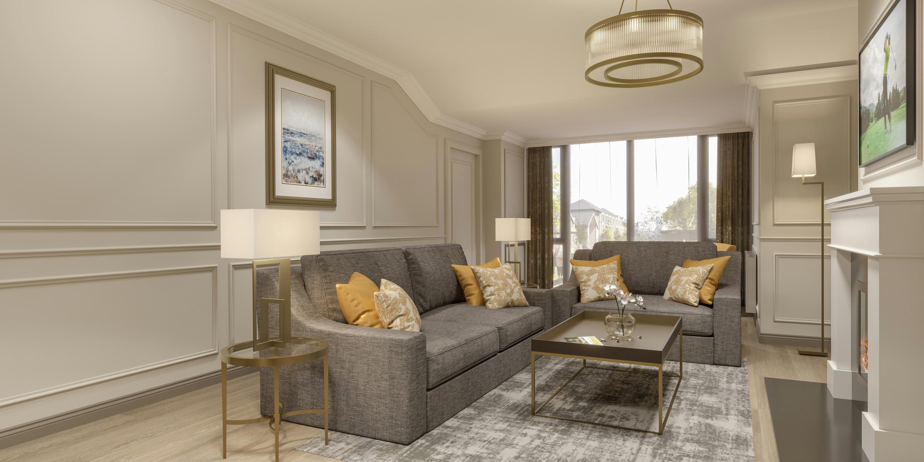 Glenlo Abbey Hotel - גולווי - סלון