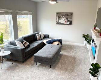 New 3 Bedroom House with attached Garage Parking - Grimes - Living room