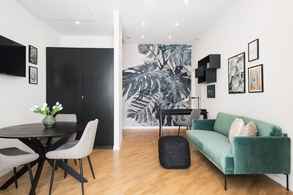 Living room view of At Forty-One