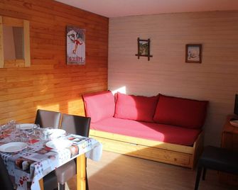 Apartment 5 people Plagne Bellecôte with terrace at the foot of the slopes - La Plagne-Tarentaise - Living room