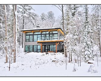 Le Riverain. Riverfront Modern Cottage. - Val-des-Monts - Building