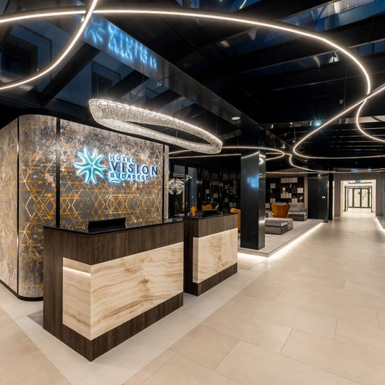 Lobby view of Hotel Vision