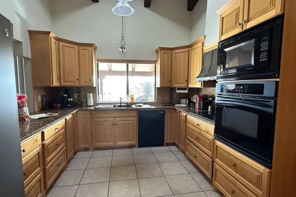 Kitchen view of The Wickenburg Ranch House