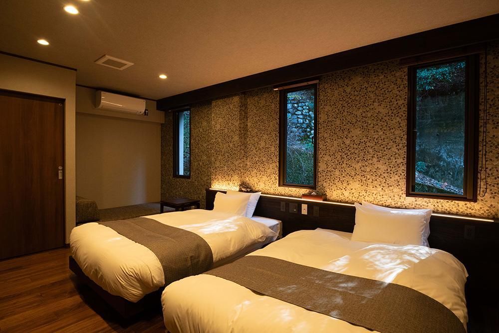 هوتل كيكونويا - هاتسوكايتشي - غرفة نوم