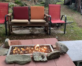Vintage 1950's Lakefront Cabin Private Dock, Sunrise Views & Pet Friendly - Lakeville - Patio