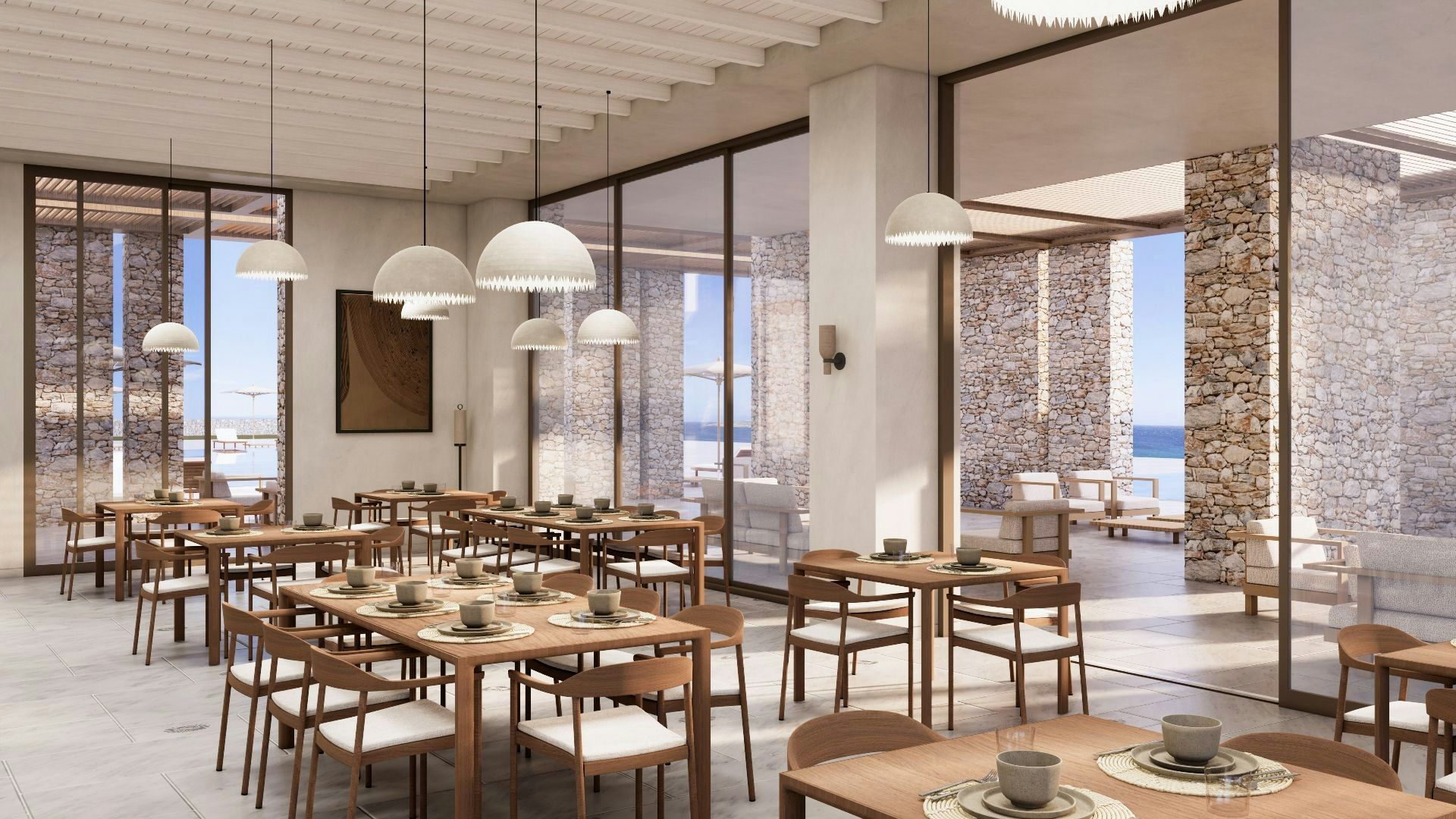Tinos Beach Hotel - Kionia - Restaurant
