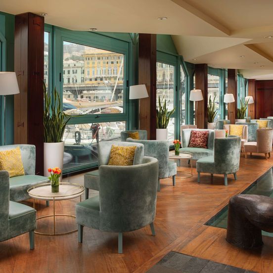 Lounge view of NH Collection Genova Marina