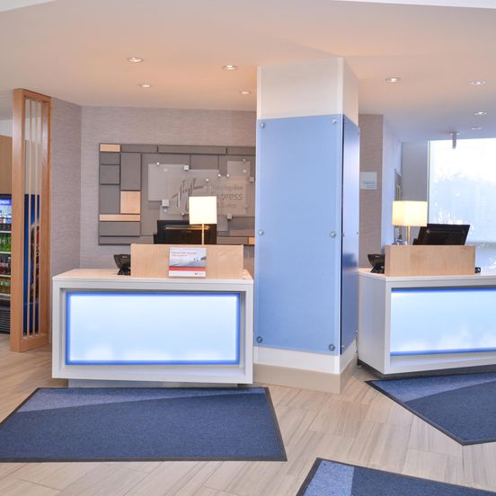 Front desk view of Holiday Inn Express & Suites Buffalo Downtown