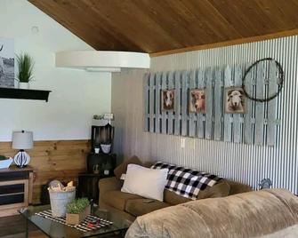 Access to 3 bedrooms, laundry room, kitchen, Patio area, and 12 acres to roam - Danville - Living room