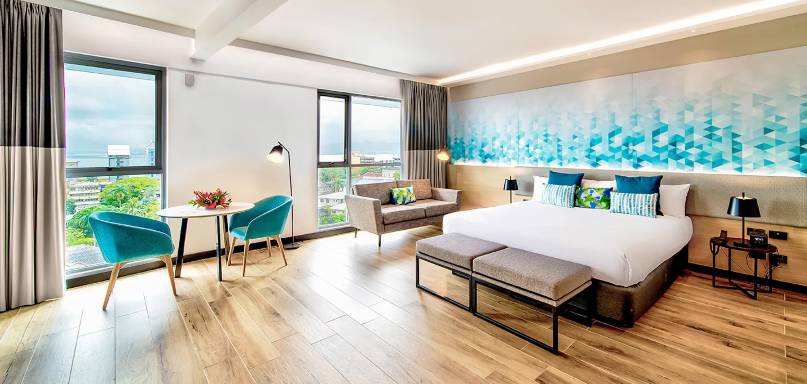 Tanoa Plaza Hotel - Suva - Schlafzimmer
