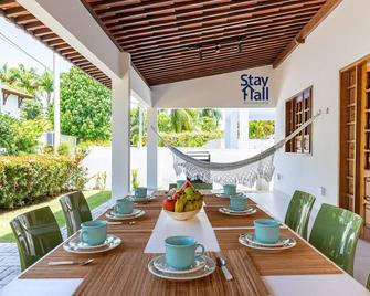 Casa Carneiros-Cond. Beira Mar-4qts-SH088 - Tamandare - Patio