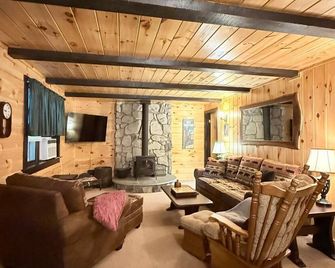 Charming 3-bedroom cabin in Madison, NH with private access to lake. - Madison - Living room