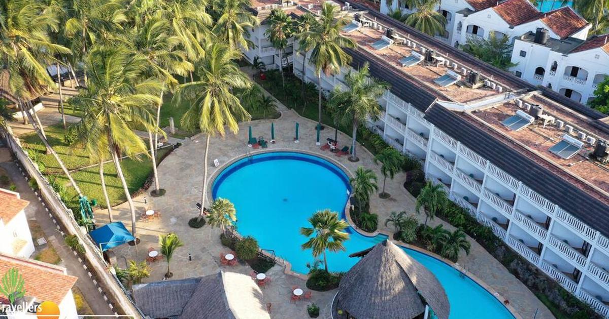 travellers beach hotel location in mombasa