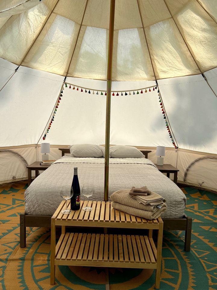 Charming Bell Tent Stay at Working Farm in Smithfield, Pennsylvania for Glamping at its Best