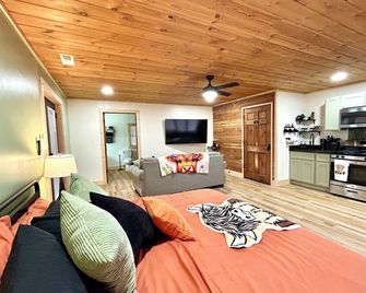 Unique & Cozy Getaway Cabin king bed only 15min from Town - Crossville - Living room