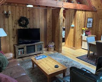 Spring Sale! Tahoe Park Lux Cabin w\/ Vintage Charm, Dog Friendly! Skiing nearby - Tahoe City - Living room