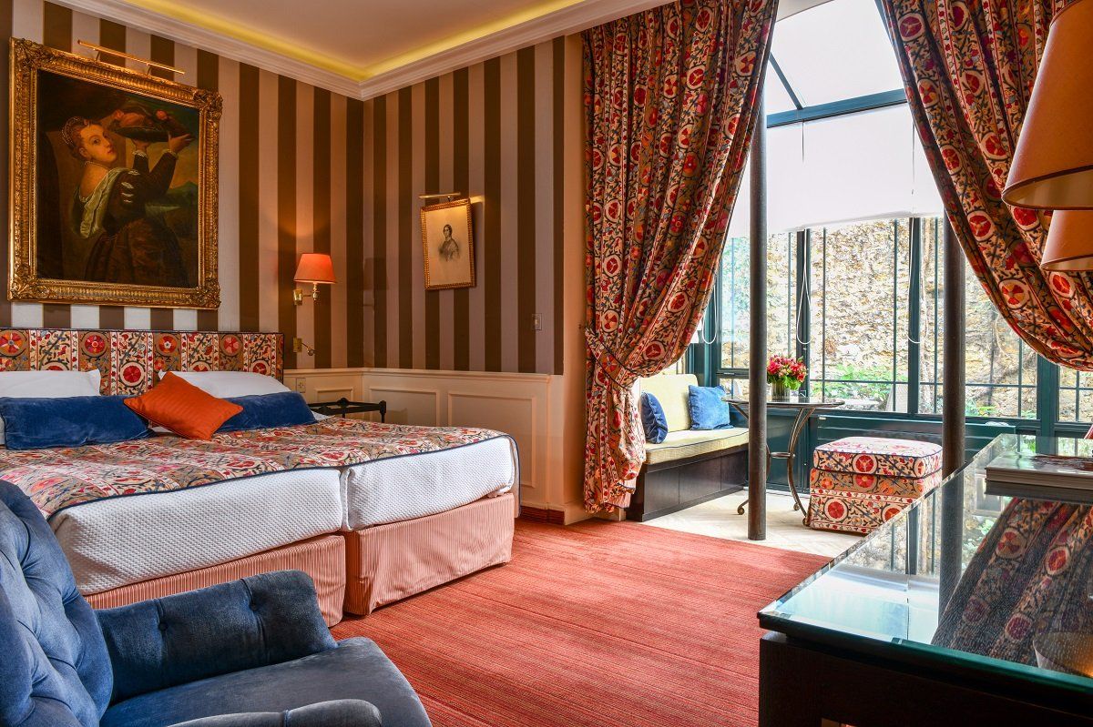 Bedroom view of Hotel de l'Abbaye