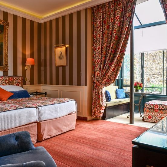 Bedroom view of Hotel de l'Abbaye