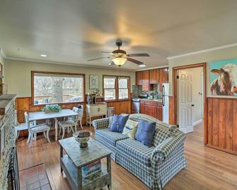 Lakefront Eucha Escape w/ Views & Boat Slip! - Eucha - Living room