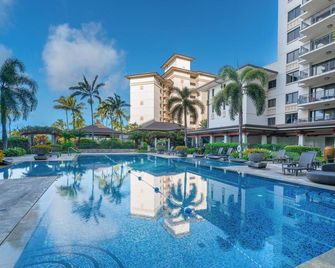 Spectacular Oceanview Luxurious 3br Suite at Ocean front Beach Villas: O721 - Kapolei - Zwembad