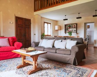 Villa Mazzi, hospitality and good taste vacation in the Tuscan countryside - Montepulciano - Wohnzimmer