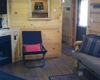 Private getaway w/ hot tub, wifi. Secluded amongst trees & near Sleepy Creek. - Berkeley Springs - Obývací pokoj