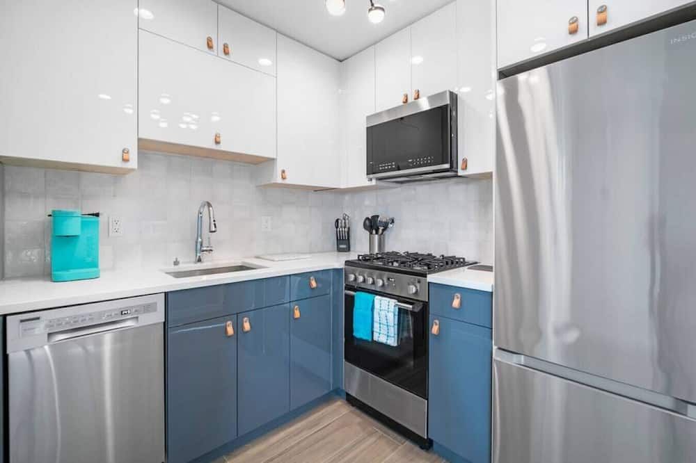 Unit 3 European style King size bed Stockton College - اتلانتيك سيتي - مطبخ