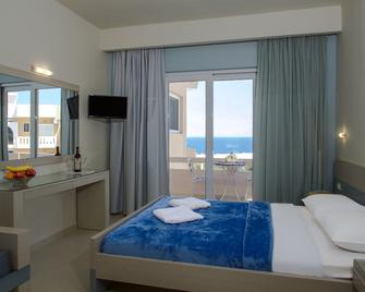 Villa Alexander Modern Studio, Close To Beach, Seaview & Swimming Pool - Kalathas - Bedroom