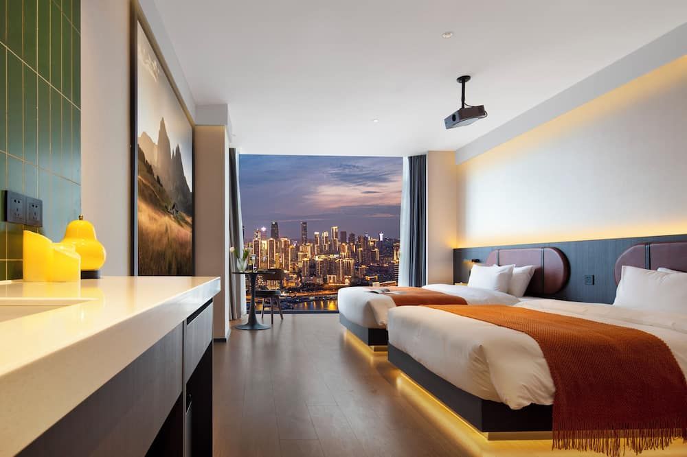 Mcsrh Hotel-Chongqing Jiefangbei Hongyadon - צ'ונגקינג - חדר שינה