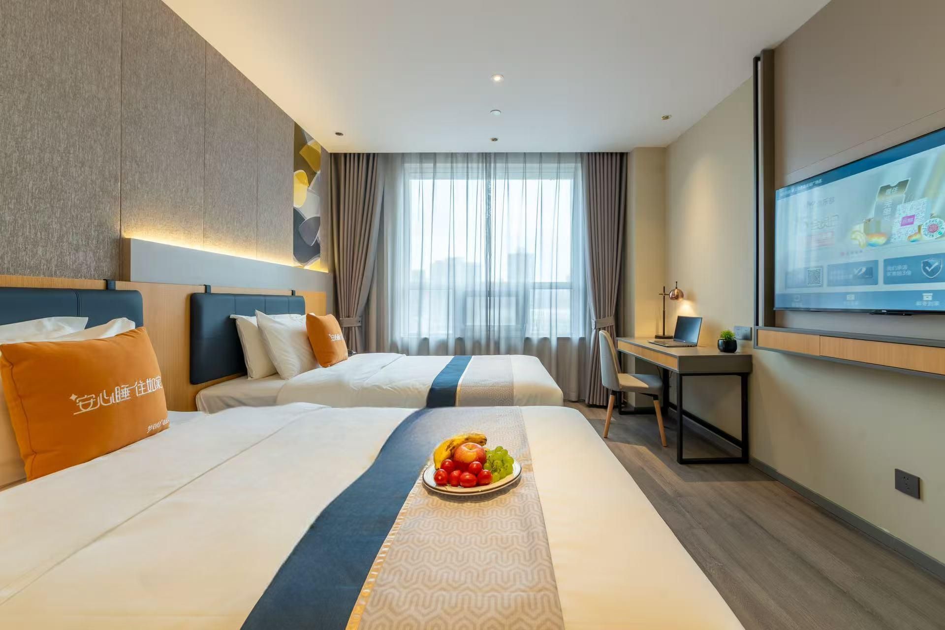 Home Inn Style (Gold Standard) - Taiyuan Liuxiang Zhonglou Street Fudong Street Store - Taiyuan - Bedroom