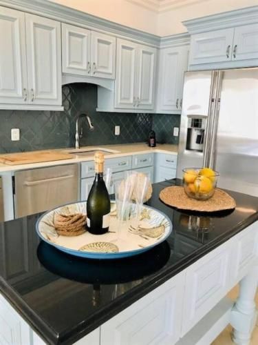 Kitchen view of Luxury Seafront 4p large ground floor apartment