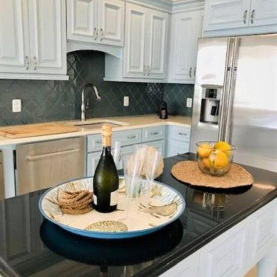 Kitchen view of Luxury Seafront 4p large ground floor apartment