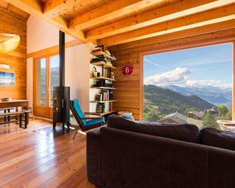 Sunny Chalet, Panoramic View In Vars Sainte Catherine - Commune de Vars - Salon