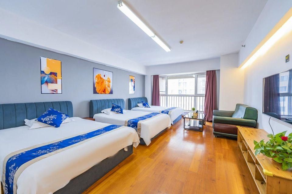 Yimeng Kongjian Apartment - تشينغداو - غرفة نوم